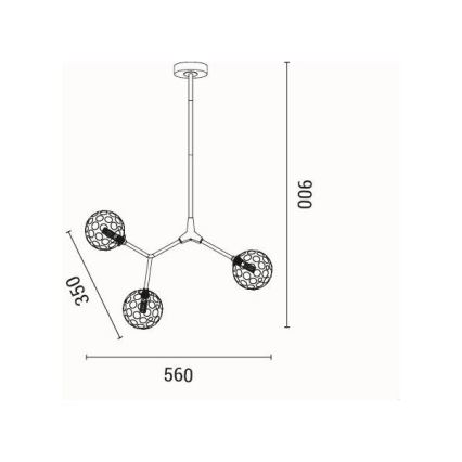 Ripplühter 3xG9/15W/230V hall