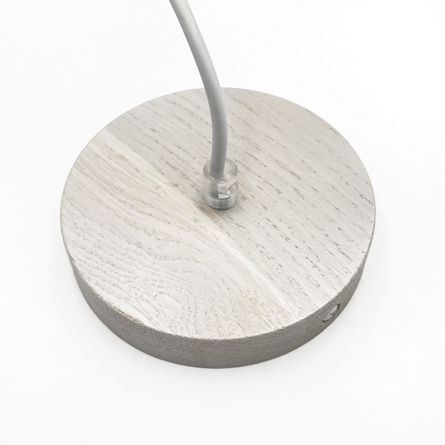 Ripplühter AIDA, kaabliga, 1xE27/60W/230V, Ø 35 cm, tamm/valge