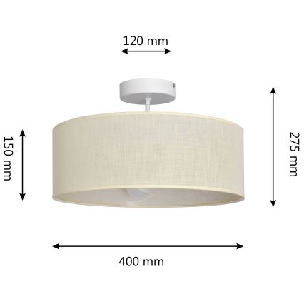 Ripplühter ALBA 3xE27/15W/230V kreemikas