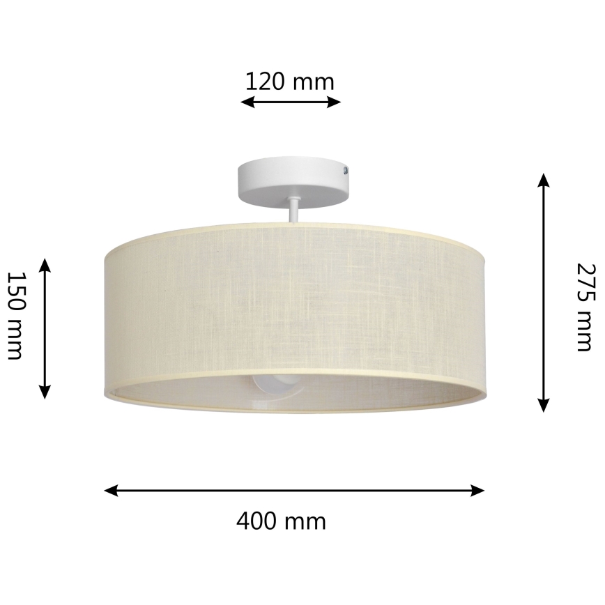Ripplühter ALBA 3xE27/15W/230V kreemikas