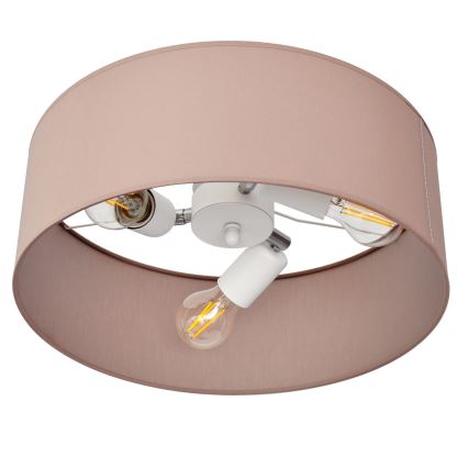 Ripplühter ALBA 3xE27/15W/230V roosa