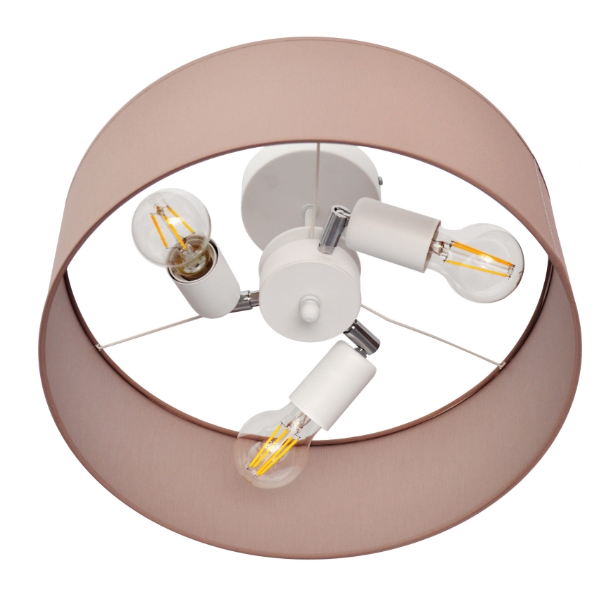 Ripplühter ALBA 3xE27/15W/230V roosa