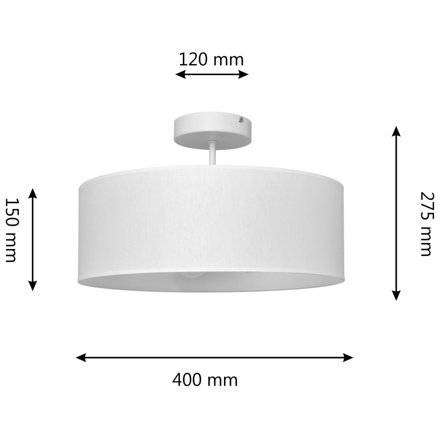Ripplühter ALBA 3xE27/15W/230V valge