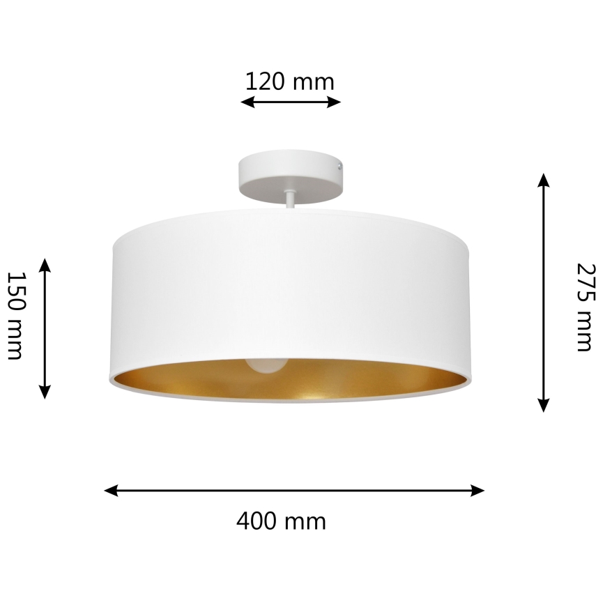 Ripplühter ALBA 3xE27/15W/230V valge/kuldne