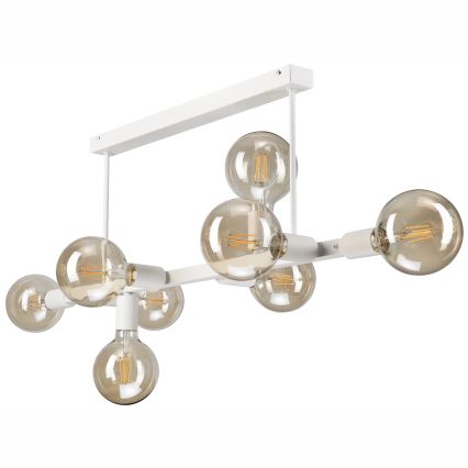 Ripplühter ASTRID 8xE27/60W/230V valge