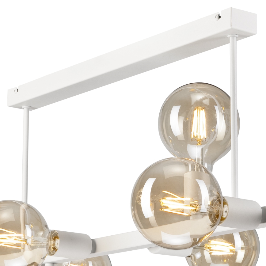 Ripplühter ASTRID 8xE27/60W/230V valge