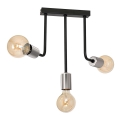 Ripplühter CANDELA 3xE27/15W/230V must/läikiv kroom