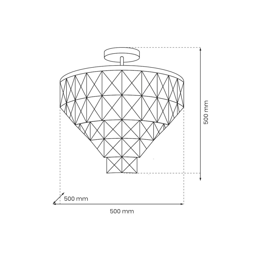 Ripplühter CHELSEA 6xE14/40W/230V d. 50 cm läikiv kroom