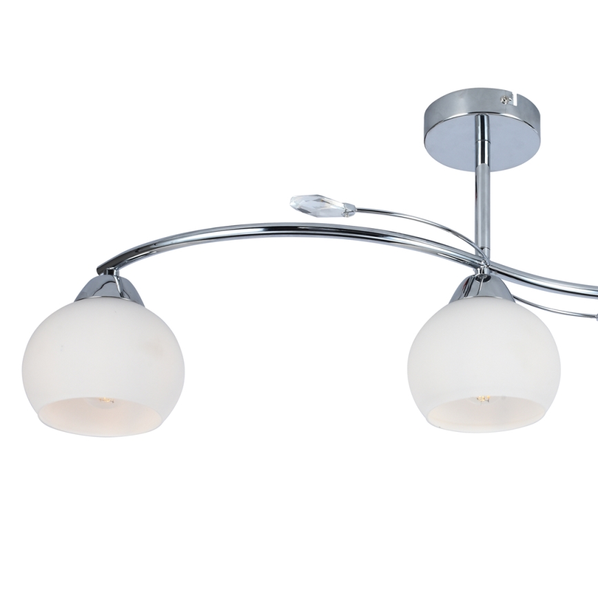 Ripplühter CONNOR 3xE27/15W/230V läikiv kroom/valge