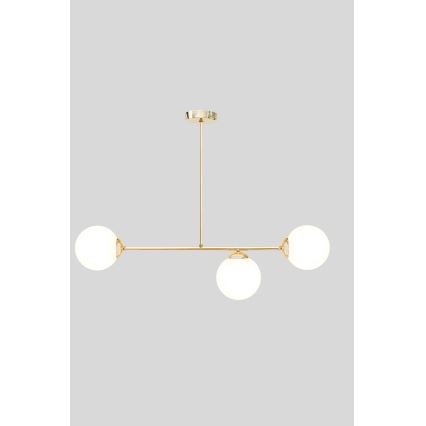 Ripplühter FIRA 3xE27/60W/230V kuldne