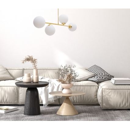 Ripplühter FIRA 4xE27/60W/230V kuldne