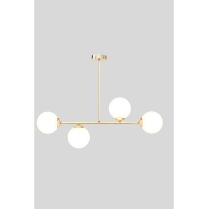 Ripplühter FIRA 4xE27/60W/230V kuldne