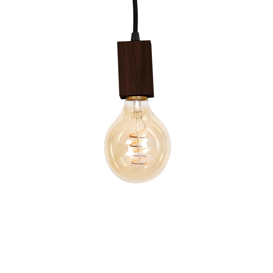 Ripplühter JACK 5xE27/40W/230V pruun puit