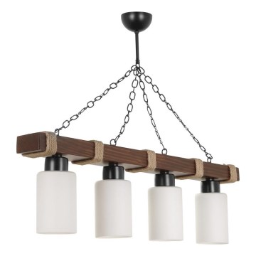 Ripplühter JASMIN ketiga 4xE27/40W/230V pruun/valge