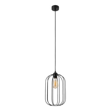 Ripplühter juhtmel DESTELLO 1xE27/15W/230V pr. 21 cm must