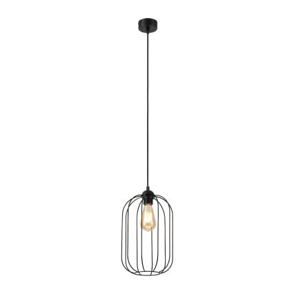 Ripplühter juhtmel DESTELLO 1xE27/15W/230V pr. 21 cm must
