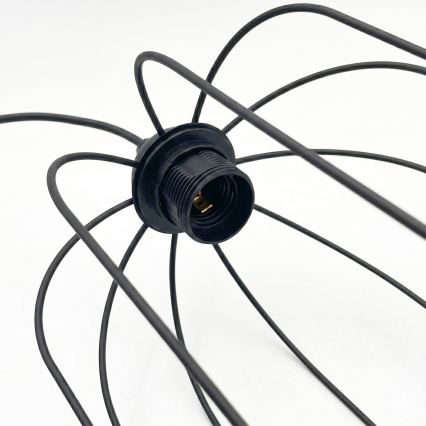 Ripplühter juhtmel DESTELLO 1xE27/15W/230V pr. 21 cm must