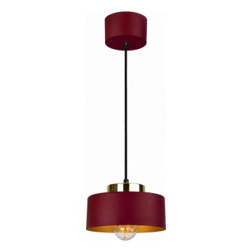 Ripplühter juhtmel IGNIA 1xE27/60W/230V veinipunane/kuldne