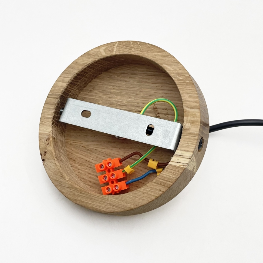 Ripplühter kaabliga ASTA 1xE27/60W/230V läbimõõt 28 cm, tamm