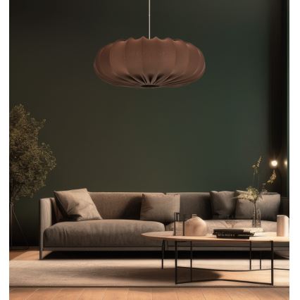 Ripplühter kaabliga CAFEE 1xE27/40W/230V, läbimõõt 52 cm, pruun