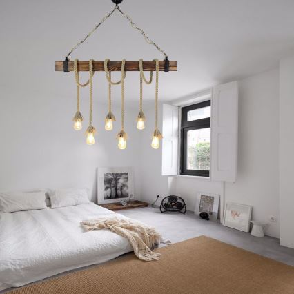 Ripplühter kaabliga KUTUK 6xE27/40W/230V mänd