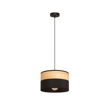 Ripplühter kaablil ALBA 1xE27/15W/230V läbimõõt 25 cm must/pruun