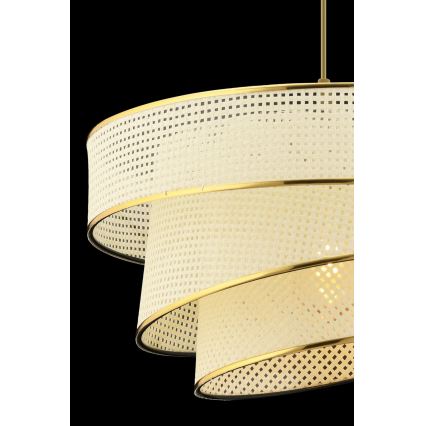 Ripplühter kaablil COUPER 1xE27/60W/230V valge/kuldne