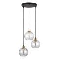 Ripplühter kaablil DEVI 3xE27/15W/230V must/läbipaistev