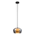 Ripplühter kaablil INSIEME 1xGX53/10W/230V Ø 35 cm suitsune must
