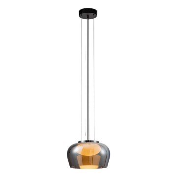Ripplühter kaablil INSIEME 1xGX53/10W/230V Ø 35 cm suitsune must