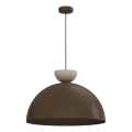 Ripplühter kaablil NEVIS 1xE27/15W/230V, läbimõõt 50 cm, pruun