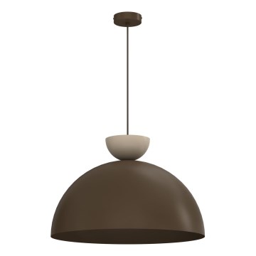 Ripplühter kaablil NEVIS 1xE27/15W/230V, läbimõõt 50 cm, pruun