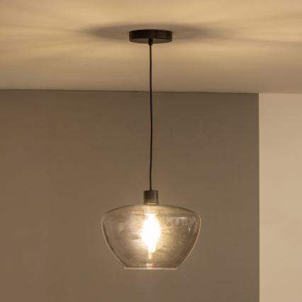 Ripplühter kaablil SEVENTIES E27/40W/230V suitsune/hall