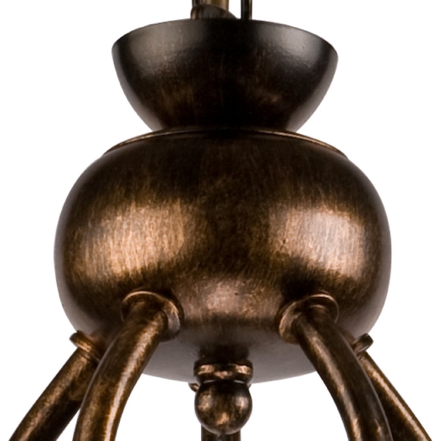 Ripplühter ketiga RETRO II 5xE27/60W/230V musta patinaga