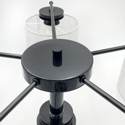 Ripplühter ketiga ROSA 5xE27/60W/230V must/hall