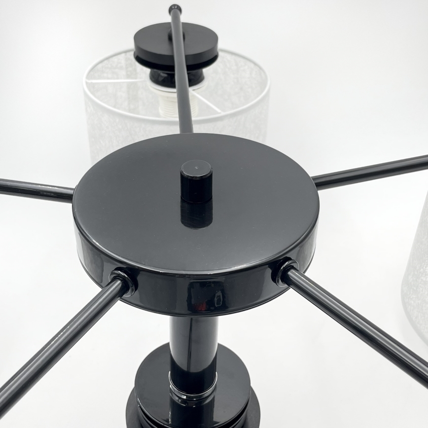 Ripplühter ketiga ROSA 5xE27/60W/230V must/hall