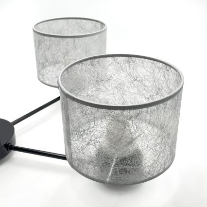 Ripplühter ketiga ROSA 5xE27/60W/230V must/hall