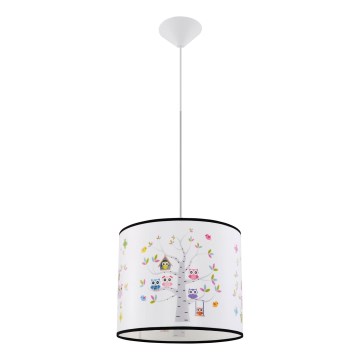 Ripplühter lastele OWLS 1xE27/15W/230V d. 30 cm öökullid