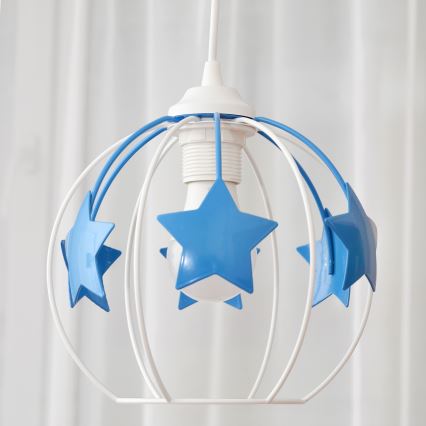 Ripplühter lastele STARS 1xE27/15W/230V sinine/valge
