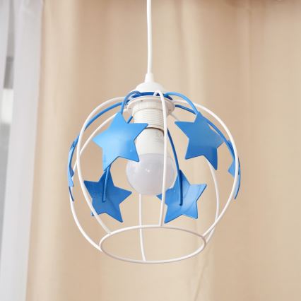 Ripplühter lastele STARS 1xE27/15W/230V sinine/valge