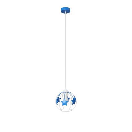 Ripplühter lastele STARS 1xE27/15W/230V sinine/valge