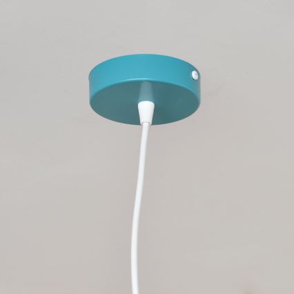 Ripplühter lastele STARS 1xE27/15W/230V türkiis/valge