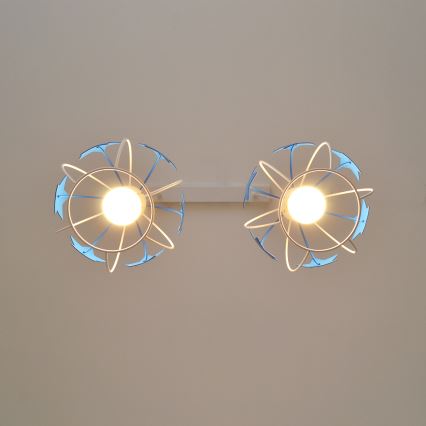 Ripplühter lastele STARS 2xE27/15W/230V sinine/valge