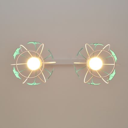 Ripplühter lastele STARS 2xE27/15W/230V türkiis/valge
