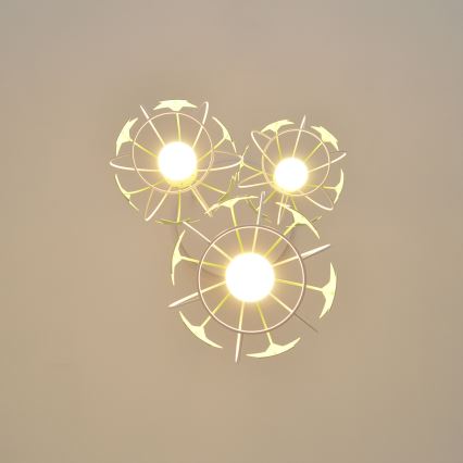 Ripplühter lastele STARS 3xE27/15W/230V roheline/valge