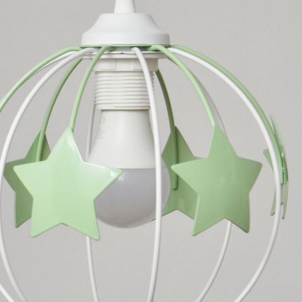 Ripplühter lastele STARS 3xE27/15W/230V roheline/valge