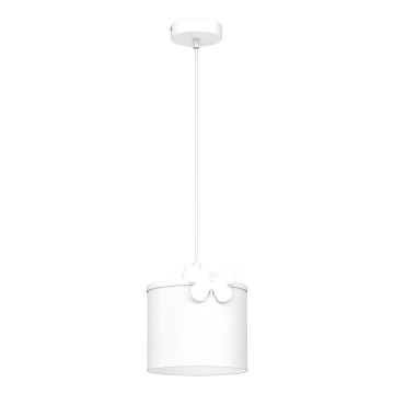 Ripplühter lastele SWEET 1xE27/15W/230V valge/liblikas