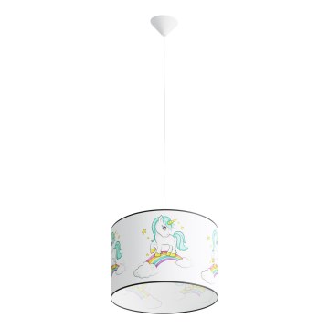 Ripplühter lastele UNICORN 1xE27/15W/230V d. 40 cm ükssarvik