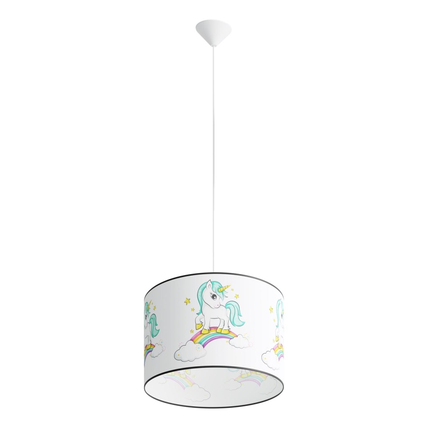 Ripplühter lastele UNICORN 1xE27/15W/230V d. 40 cm ükssarvik