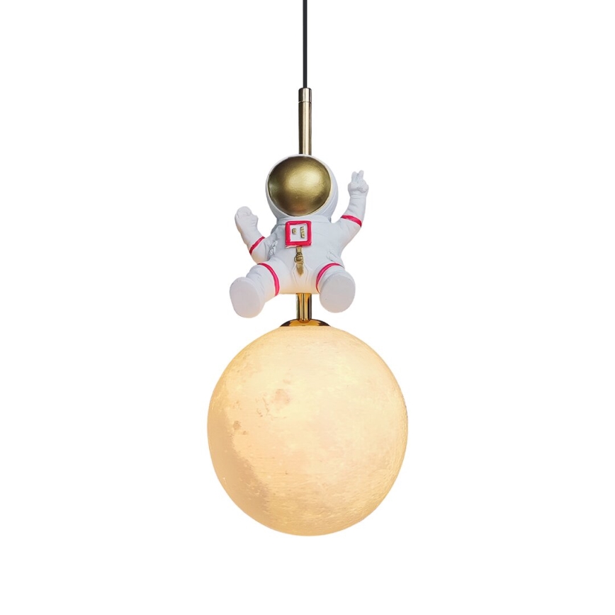 Ripplühter lastetuppa ASTRONAUT 1xE27/60W/230V d. 15 cm kuldne/beež